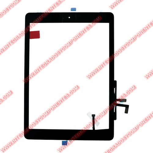 Tactil Negro Con Adhesivo Y Boton Home Para Ipad Air
