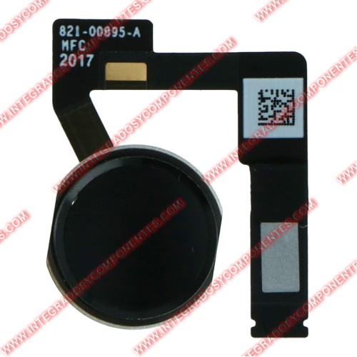 Flex Sensor Huella Para Ipad Pro 12.9 2017(2nd) Negro Calidad Premium