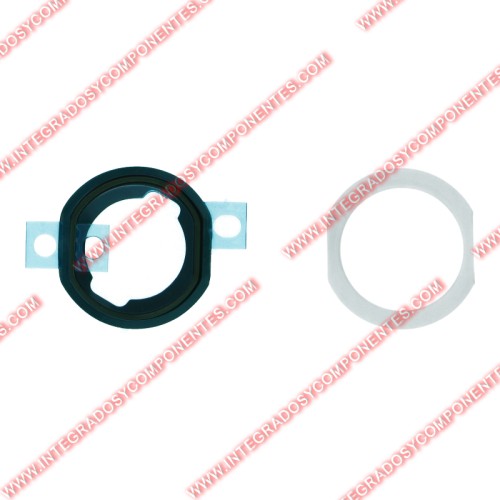 Botón De Retorno Con Junta Adhesiva Para Ipad Air/Mini 3/9.7 2017(5.°) Blanco 2 Piezas En Un Juego