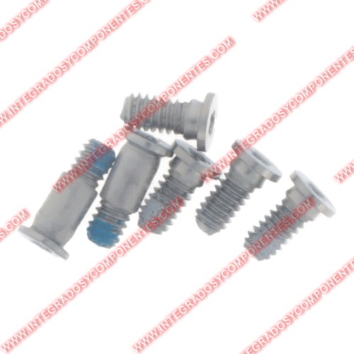 Tornillos Para Tapa Inferior De Macbook Pro 15,4&Quot; A1707/Macbook Pro Retina 15&Quot; A1990 Color Plata 6 Unidades En Un Juego