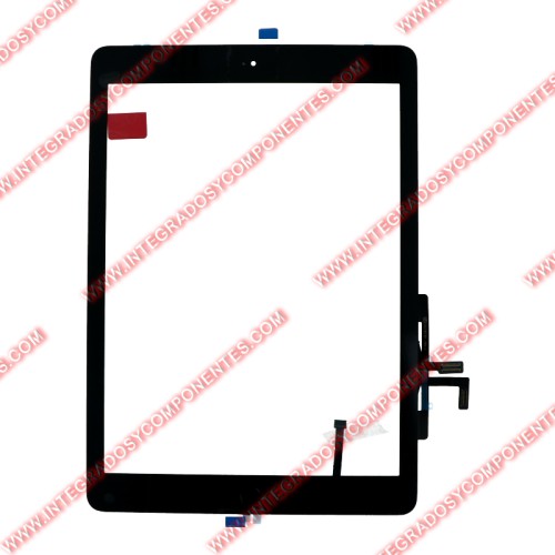 Tactil Negro Con Adhesivo Y Boton Home Para Ipad 9.7 2017(Ipad 5th)
