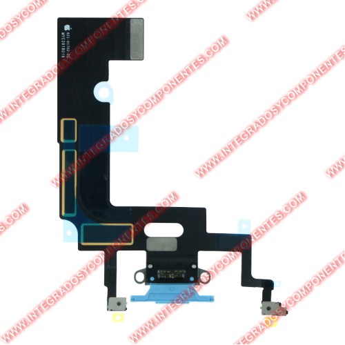 Flex De Carga Para Iphone Xr Azul Calidad Premium