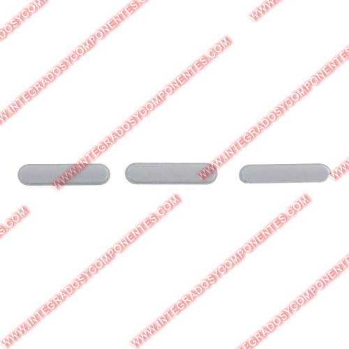Botones Para Ipad Mini 2019/Mini 5/Air 2/Mini 4/Pro 12.9 2015(1st)/Pro 9.7 2016/Pro 12.9 2017(2nd) Plata