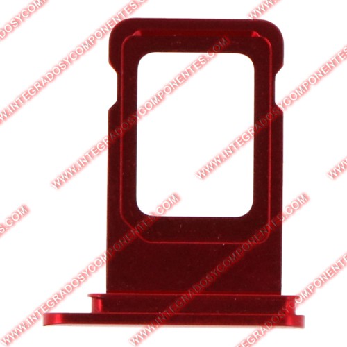 Bandeja Single Sim Para Iphone 11 Rojo