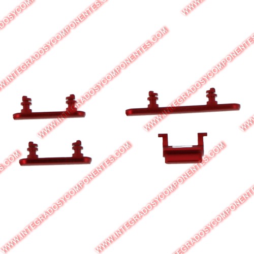 Botones Laterales Para Iphone 11 Rojo