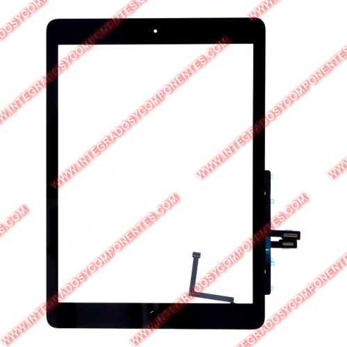 Tactil Con Adhesivo Y Boton Home Negro Para Ipad 9.7 2018(Ipad 6th)