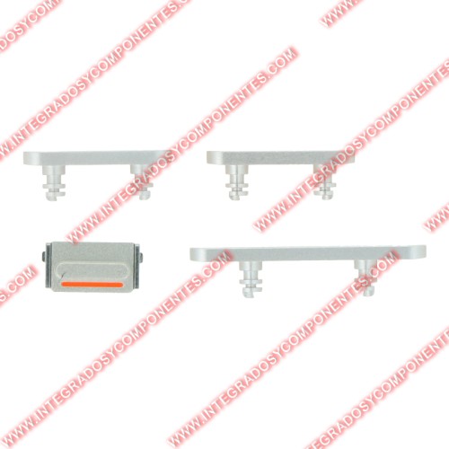 Botones Laterales Para Iphone 12/12 Mini Blanco