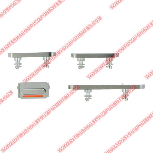 Botones Laterales Para Iphone 12 Pro/12 Pro Max Plata