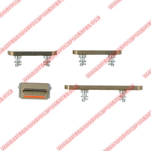 Botones Laterales Para Iphone 12 Pro/12 Pro Max Dorado