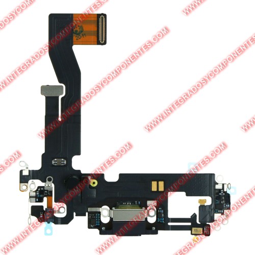 Flex De Carga Para Iphone 12/12 Pro Negro Calidad Premium
