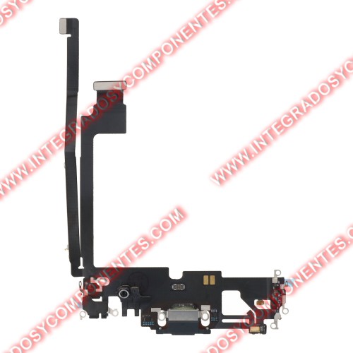Flex De Carga Para Iphone 12 Pro Max Negro Calidad Premium