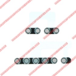 Rejilla Antipolvo Altavoz Para Iphone 12 Pro Max Color Negro 2 Unidades En Un Juego