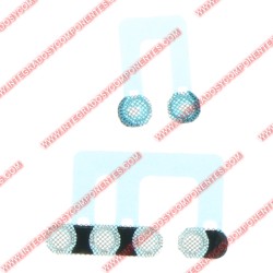 Rejilla Antipolvo Altavoz Para Iphone 12 Mini Color Blanco 2 Unidades En Un Juego