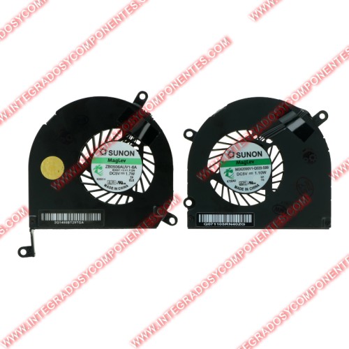Ventilador Para Macbook Pro 15.4&Quot; A1286 2009-2012 2 Piezas En Un Juego