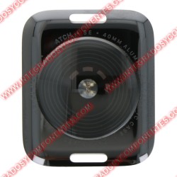 Tapa Trasera Con Carga Inalambrica Para Apple Watch Se 40mm Gps Negro Calidad Premium