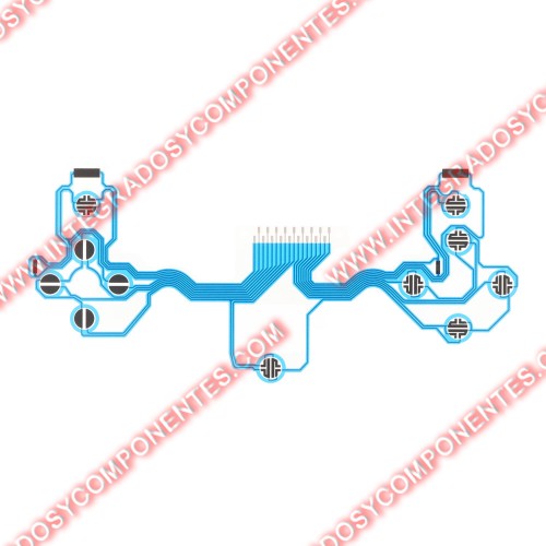 Película Jdm-001/Jdm-010/Jdm-011 Conductora Para Controladores Ps4 V2.0 Azul