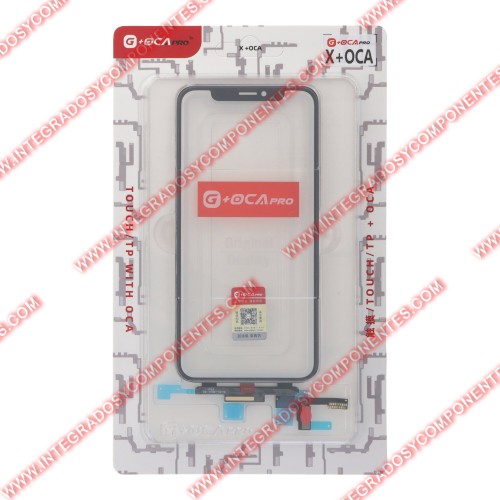 Cristal Tactil Con Oca Para Iphone X Negro
