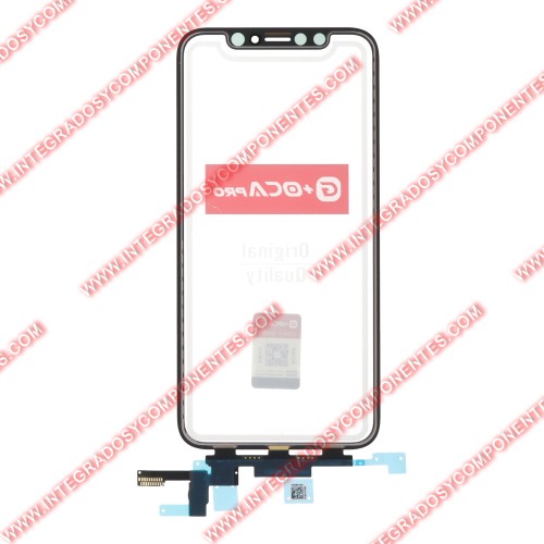 Cristal Tactil Con Oca Para Iphone X Negro