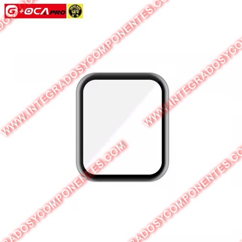 Cristal De Pantalla Con Oca Para Apple Watch Series 4 44mm/Series 5 44mm/Series 6 44mm/Se 44mm/Se 2022/2nd 44mm Negro