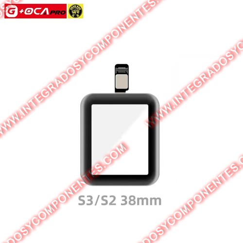 Cristal Tactil Con Oca Para Apple Watch Series 2 38mm/Series 3 38mm Negro