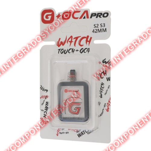 Cristal Tactil Con Oca Para Apple Watch Series 2 42mm/Series 3 42mm Negro