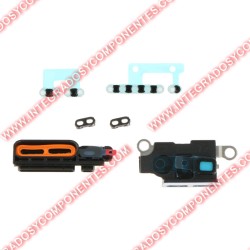 Rejilla Antipolvo Con Marco Para Iphone 12 Pro Max Color Blanco 6 Unidades En Un Juego