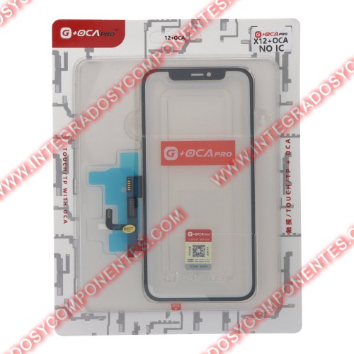 Cristal Tactil Con Oca Sin Chip Para Iphone 12 Negro