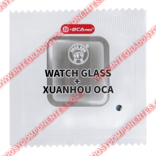 Cristal De Pantalla Con Oca Para Apple Watch Series 7 45mm/Series 8 45mm Negro