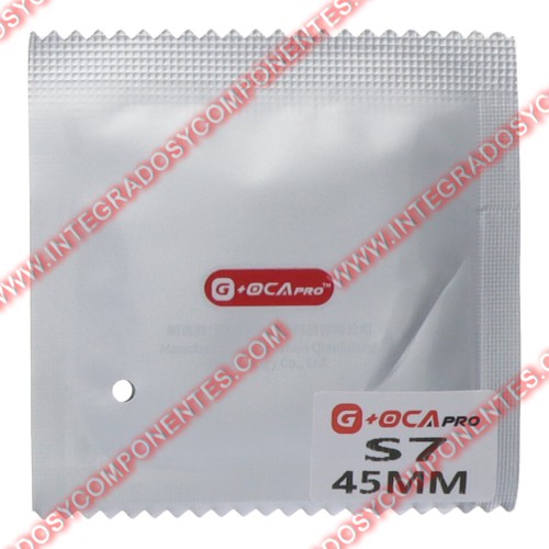 Cristal De Pantalla Con Oca Para Apple Watch Series 7 45mm/Series 8 45mm Negro