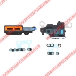Rejilla Antipolvo Altavoz Para Iphone 13 6.1&Quot; Color Negro 6 Unidades En Un Juego