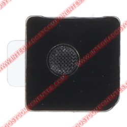 Rejilla Para Micrófono De Tapa Para Iphone 12 Color Negro Calidad Premium