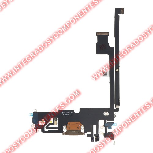Flex De Carga Para Iphone 12 Pro Max Dorado