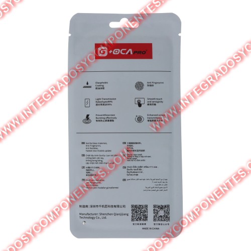 Cristal De Pantalla Con Oca Para Iphone 14 Plus