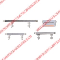 Botones Laterales Para Iphone 14 Pro/14 Pro Max Plata