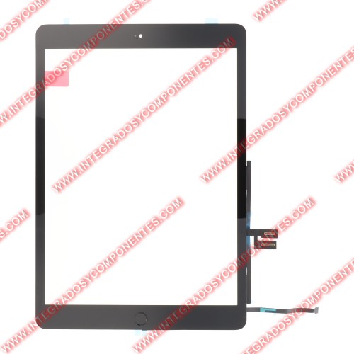 Tactil Negro Con Adhesivo Y Boton Home Para Ipad 10.2 2019(Ipad 7th)/10.2 2020(8th)