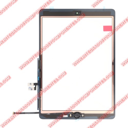 Tactil Negro Con Adhesivo Y Boton Home Para Ipad 10.2 2019(Ipad 7th)/10.2 2020(8th)