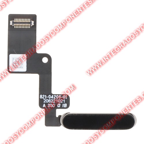 Botón De Encendido Y Sensor De Huellas Para Ipad Air 2022/Air 5 Negro Calidad Premium