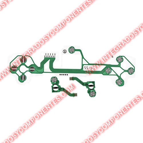 Película Conductora Para Controladores Ps5 V2.0 Green 3 Piezas En Un Juego