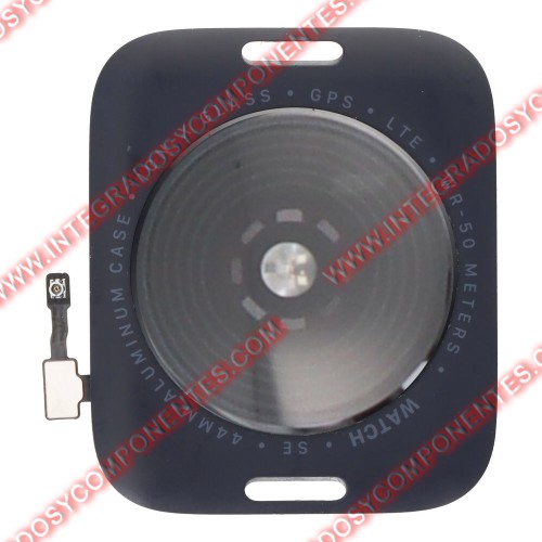 Tapa Con Bobina De Carga Inalambrica Para Apple Watch Se 2022/2nd 44mm Lte Negro Calidad Premium