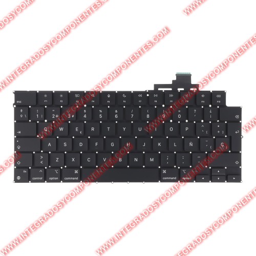 Teclado Para Macbook Air 13.3&Quot; M2 A2681/Macbook Air 15.3&Quot; M2 A2941/Macbook Air M3 13&Quot; A3113/Macbook Air M3 15&Quot; A3114 Version Española Calidad Premium