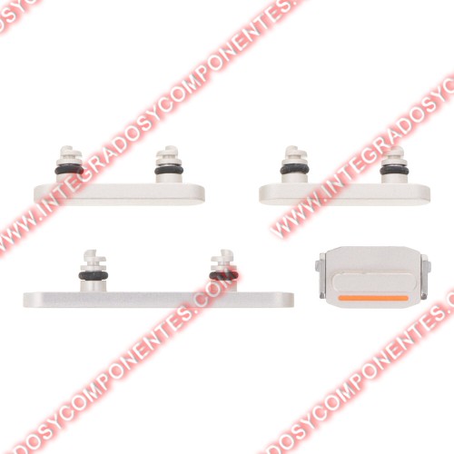 Botones Laterales Para Iphone 14/14 Plus Blanco