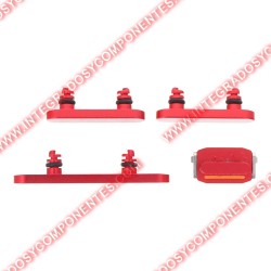Botones Laterales Para Iphone 14/14 Plus Rojo
