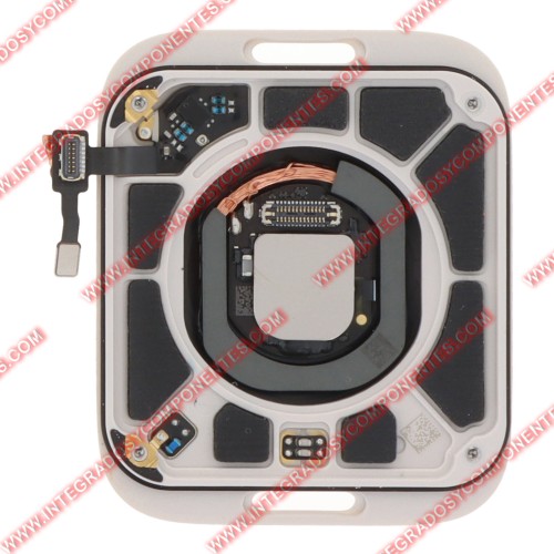 Tapa Trasera De Cristal Con Carga Inalambrica Para Apple Watch Se 2022/2nd 44mm Lte Plata Calidad Premium