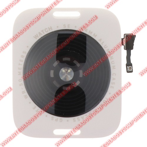 Tapa Trasera De Cristal Con Carga Inalambrica Para Apple Watch Se 2022/2nd 44mm Lte Plata Calidad Premium