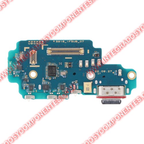 Subplaca Conector De Carga Para Samsung Galaxy S23 Ultra S918e Calidad Premium