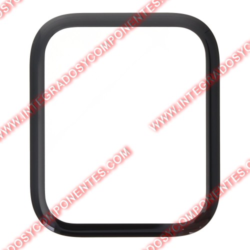 Cristal Con Oca Para Apple Watch Se 2022/2nd 44mm/Serie 4 44mm/Serie 5 44mm/Serie 6 44mm/Se 44mm Negro