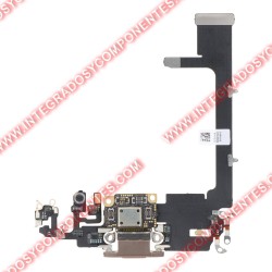 Flex De Carga Para Iphone 11 Pro Dorado Calidad Premium
