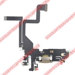Flex De Carga Para Iphone 14 Pro Dorado