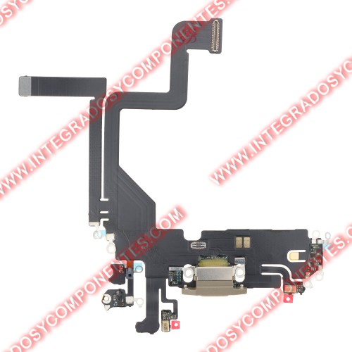 Flex De Carga Para Iphone 14 Pro Dorado