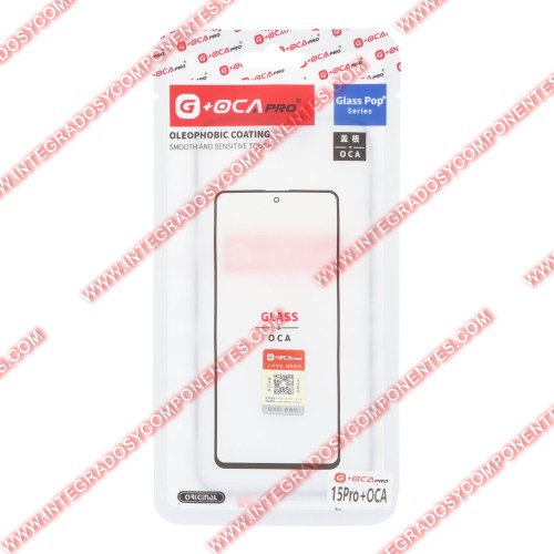 Cristal De Pantalla Con Oca Para Iphone 15 Pro
